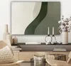 Leinwand Bilder 90x60 cm - Japandi - Linie - Beige - Grün, Produktbild-Vorschau 7