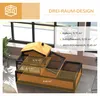 Maison pour tortues en bois PawHut, enclos à deux niveaux Voir les images du produit 4