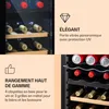 Klarstein caves à vin, 27 bouteilles, pose libre, 2 zones Voir les images du produit 6