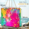 VOID Farbexplosion Muster Strandtasche Shopper 58x38x16cm Produktbild-Vorschau 2