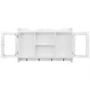 vidaXL Armoire suspendue MDF blanc - Étagères murales Voir les images du produit 15