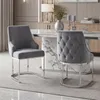 Flieks Esszimmerstühle 6er Set mit silber galvanisierte Produktbild-Vorschau 3