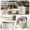 tectake® Sada 2 taburetů s úložným prostorem Orchidej s Náhled obrázku produktu 6