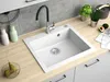 Granitspüle - Spülbecken - Küchenspüle - 57 x 50 cm - Weiss Produktbild-Vorschau 3