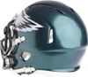 A side view of a green football helmet with the Eagles logo on it. Produktbild-Vorschau