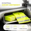 4x gilet di sicurezza giallo - accessori auto - 2026 gilet Anteprima dell’immagine prodotto 2