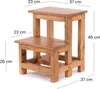 A wooden step stool with dimensions indicated by measurement lines and text. Náhľad obrázku produktu