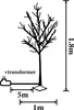 Giftsome LED Baum 180 cm – Weihnachtsdeko Leuchtbaum – Produktbild-Vorschau 2