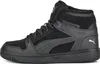 A side view of a black Puma high-top sneaker with fur lining. Produktbild-Vorschau