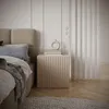 Selsey Sunds - Comodino a doghe rigate, 1 anta, beige Anteprima dell’immagine prodotto 2