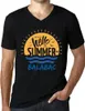 Herren Grafik T-Shirt V-Ausschnitt Zeit dem Sommer in Produktbild-Vorschau 1