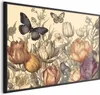 Posterpapier Poster - Colorful Tulips on a Cream Background Produktbild-Vorschau 1