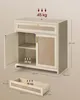 VASAGLE Küchenschrank im Boho-Stil, Türen Rattan-Optik, Produktbild-Vorschau 7