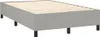 vidaXL Boxspringbettgestell Hellgrau 120x200 cm Stoff Produktbild-Vorschau 4