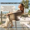 Outsunny Gartenstühle 4er Set ergonomisch Balkonstühle mit Produktbild-Vorschau 5
