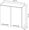 Hängeschrank Vicco Fame-Line Goldkraft Eiche 60 cm, Model Produktbild-Vorschau 3