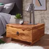 WOHNLING Design Nachttisch MUMBAI Massiv-Holz Sheesham Produktbild-Vorschau 6