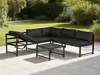 Gartenmöbelset aus Metall "Etna" - 6 Sitzplätze - Grau Produktbild-Vorschau 2
