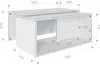 PLATAN ROOM Couchtisch Kaffeetisch weiß 2er Set 90x48x40 Produktbild-Vorschau 7