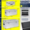 Masko® 3er SET Alu Boxen Alubox Alukiste Transportbox Produktbild-Vorschau 7