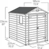 KETER Manor 6x8 záhradný domček, grafit, plastový záhradný Produktbild-Vorschau 32