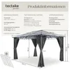 tectake® Gartenpavillon Hardtop Polycarbonatdach 3 x 4 m Produktbild-Vorschau 5