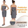 Saunakilt für Damen, 100% Baumwolle, 75x130 cm, Waffelpique Produktbild-Vorschau 2