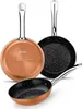 Monix M740026, Rund, Allzweckpfanne, Schwarz, Orange, Produktbild-Vorschau 1