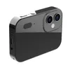 A black digital camera with a dual-lens system is shown against a white background. Produktbild-Vorschau