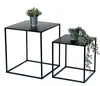 DanDiBo Couchtisch Schwarz Metall 2er Set Beistelltisch Produktbild-Vorschau 1