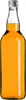 A single glass bottle filled with an orange liquid and a silver cap. Produktbild-Vorschau