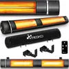 TRESKO Infračervený sálavý ohřívač 3000 W černý s dálkovým Náhled obrázku produktu 1