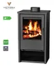 EEK A+ Kaminofen Victoria Regina schwarz - 9kW Produktbild-Vorschau 4