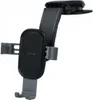 A black and gray car phone holder is shown against a white background. Náhľad obrázku produktu