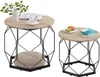 WOLTU Couchtisch 2er Set, mit runder Tischplatte, aus Produktbild-Vorschau 1