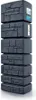 A stack of dark gray water butt modules with a stone-like texture, presented in a studio setting against a white background. Anteprima dell’immagine prodotto