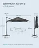 Sonnenschirm Ampelschirm, ∅300cm, 28 Solar-LED-Leuchten, Produktbild-Vorschau 5