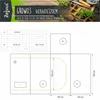 ZELSIUS Grow Tent 60 x 60 x 120 cm grau/ schwarz Produktbild-Vorschau 7
