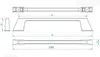 Möbelgriff BA 320mm Küchengriff Schwarz matt Schrankgriff Produktbild-Vorschau 2