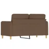 2-Sitzer-Sofa Braun 120 cm Stoff Produktbild-Vorschau 5
