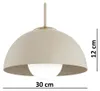 KAR-LIGHTING Pendellampe 1-flammig Beige – Cosmo Ecru Produktbild-Vorschau 4