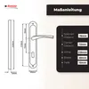 DOMINO Türgriff 72 Drückergarnitur BB-Buntbart Set | Produktbild-Vorschau 4