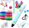 Fleau Kids 3D Stift Starter Pack Blau L - 36m Filament - 12 Produktbild-Vorschau 1