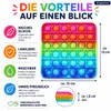 Fidget Pop Toy Rainbow Viereck Produktbild-Vorschau 3