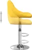 vidaXL Sgabello da bar 2 pezzi in velluto giallo senape Anteprima dell’immagine prodotto 7