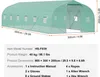 VEVOR begehbares Tunnel-Gewächshaus, 29,5 x 9,8 x 6,6 Fuß Produktbild-Vorschau 7