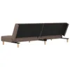 Schlafsofa 2-Sitzer mit 2 Kissen Taupe Stoff Produktbild-Vorschau 8
