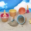 Eisbecher Set Kinder Schalen mit Löffel Kunststoff Bunt Produktbild-Vorschau 3