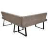 BEAUTYSOFA | Eckbank CRESTO Cappuccino Links, Polsterbank Produktbild-Vorschau 5