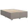 vidaXL Boxspringbett mit Matratze Taupe 140x190 cm Stoff Produktbild-Vorschau 5